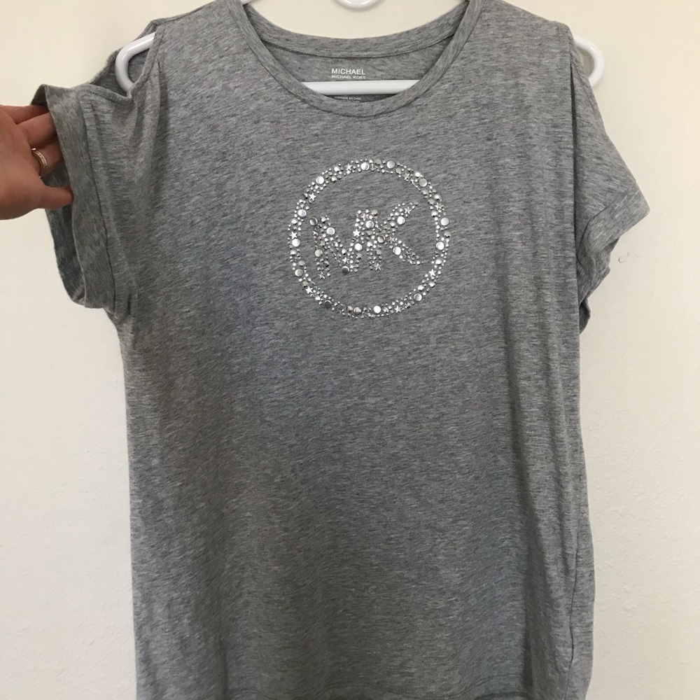 MK Peek-a-boo Sleeve T-shirt